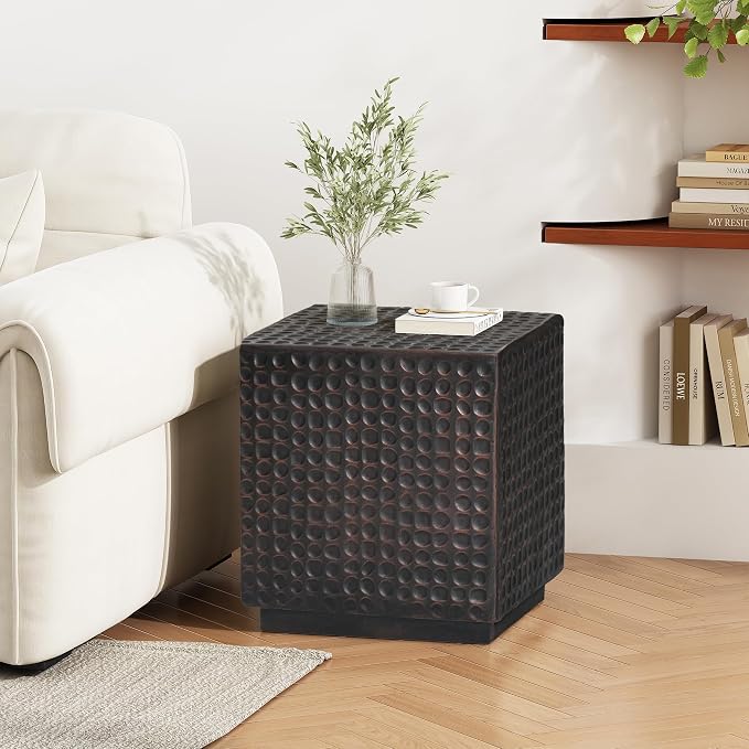 Christopher Knight Home Jeanie Outdoor Side Table Lightweight Concrete - Image 4