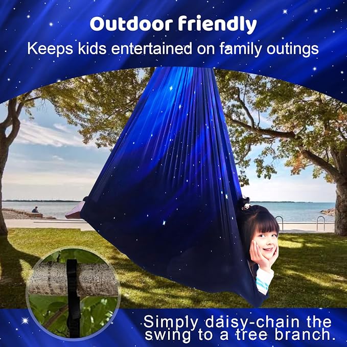 Sensory Swing for Kids Indoor and Outdoor Therapy Cuddle Swing Snuggle Hammock - Image 7