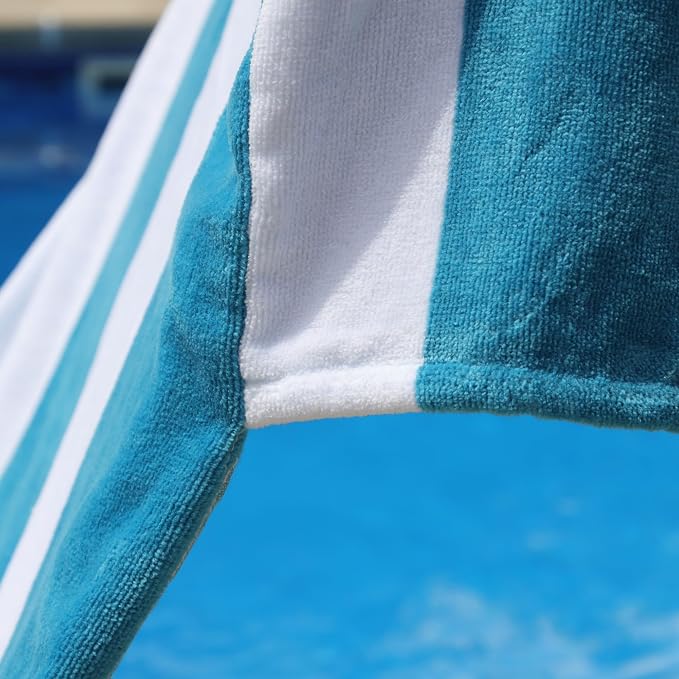 Superior Cabana Cotton Lounge Chair Cover, Outdoor Towel/Chaise Furniture Covers - Image 4