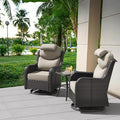 Patio Swivel Rocker Chairs of 2 by Meetleisure-LeisureLiving