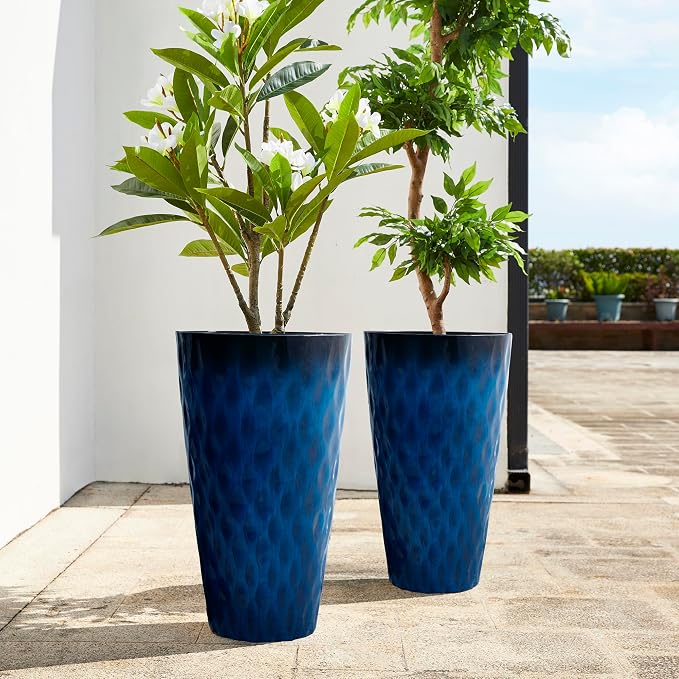 Glitzhome 23.75" H Tall Outdoor Planter, - Image 7