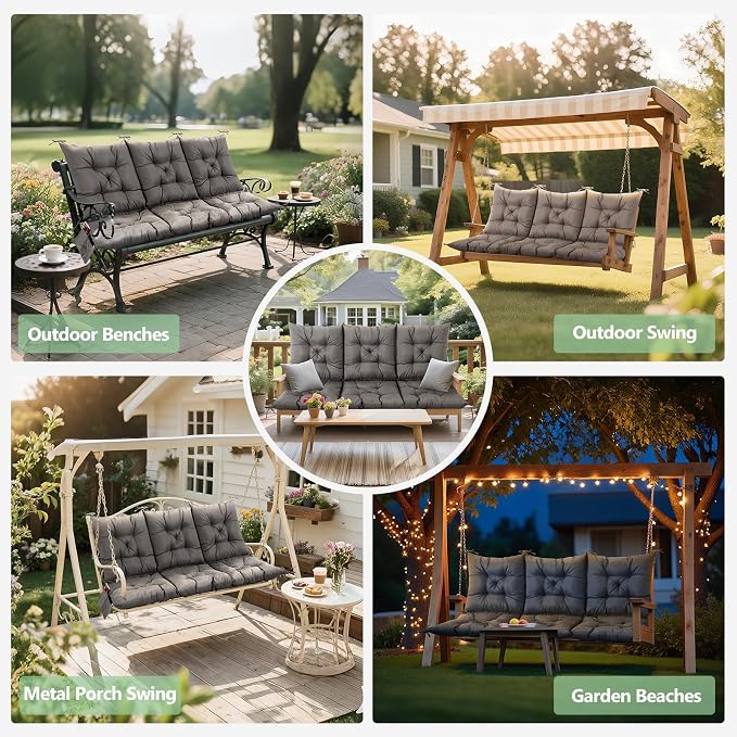 3 Seater Porch Swing Cushion, Thick Cushion - Image 7