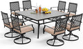 PHI VILLA 9 Pieces Outdoor Dining Set by PHIVILLAThepioneerofcomfortablehouseholdsupplies