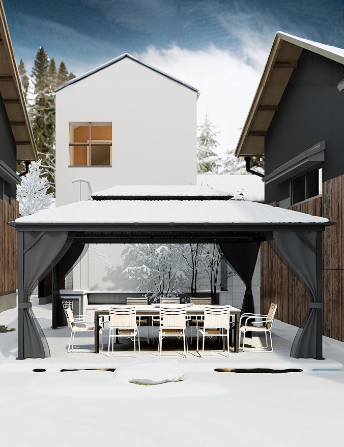 GarveeLife Hardtop Gazebo 12 ft x16 ft - Image 4