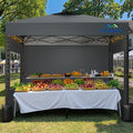 10X10 Pop Up Canopy Tent with 3 Sidewalls, Easy Up Canopy, Commercial Instant by Sannwsg