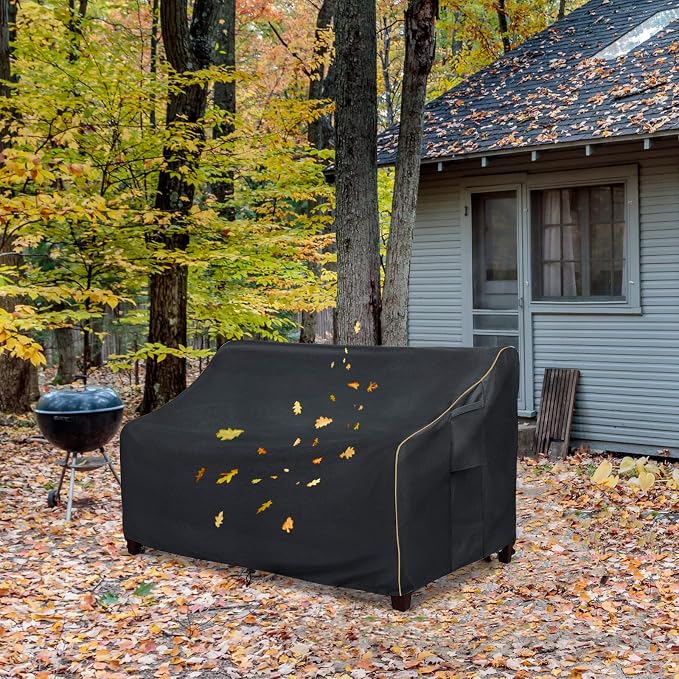 Patio 3-Seater Sofa Cover, Outdoor Couch Cover Fits up to 76W x 32.5D x 33H - Image 6