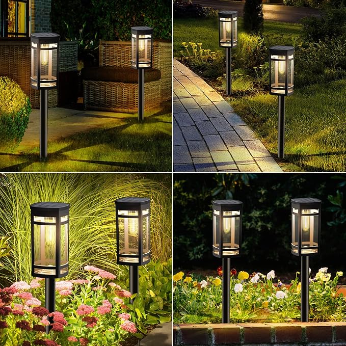 EXCMARK 2 Pack Solar Lights Outdoor Waterproof - Image 7
