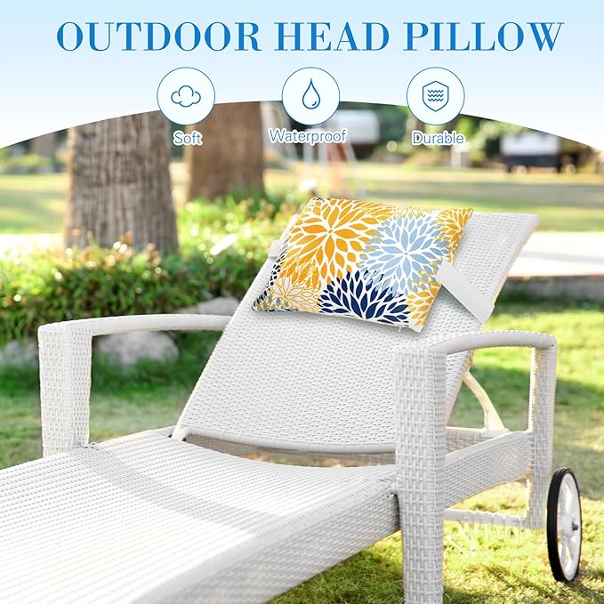 4 Pcs Chaise Lounge Pillow - Image 4