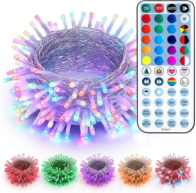 Brizled Color Changing String Lights, 33ft 100 LED Pasrel Easter Mini Lights by Brizled