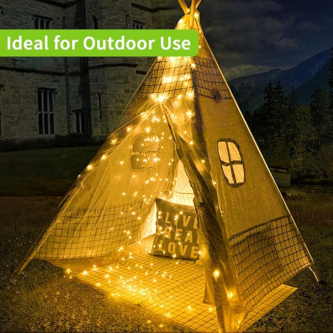 2 Pack Solar Fairy Lights Outdoor, 33 Feet 100 LEDs 8 Modes String Lights - Image 5