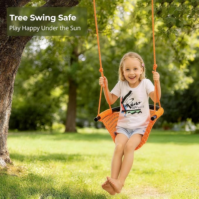 JKsmart Swing Seat for Kids Heavy Duty Rope Play Secure Children Swing Set - Image 2