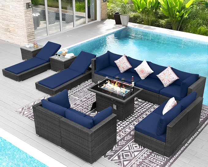 NICESOUL 13 Piece Outdoor Patio Furniture Set - Image 2