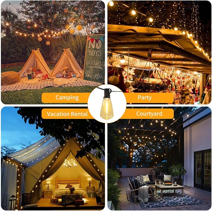 50FT Solar String Lights Outdoor Waterproof - Image 8