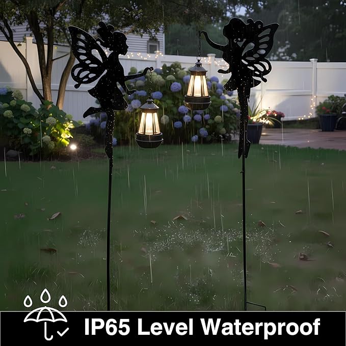 Solar Fairy Garden Accessories Outdoor 1 Pair - Image 6
