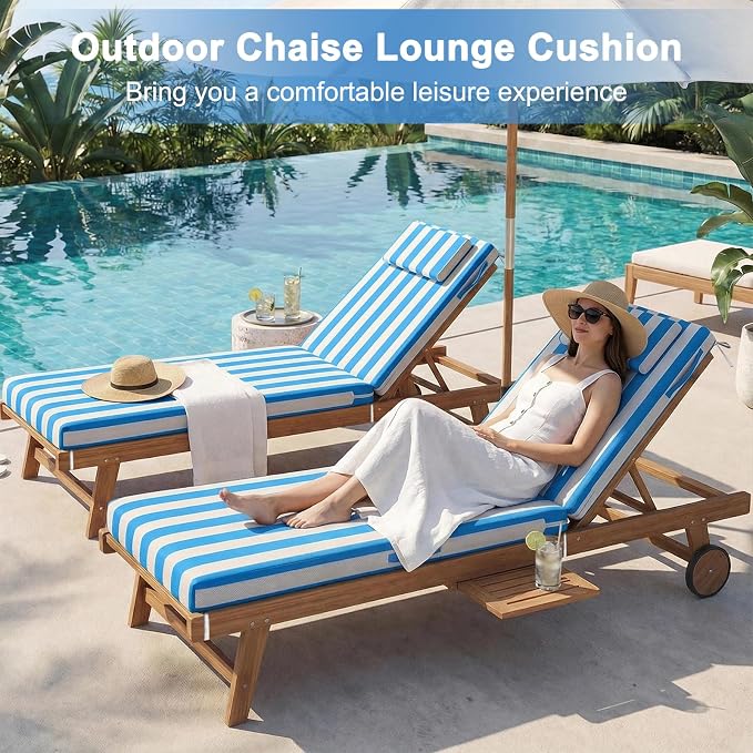 Outdoor Lounge Chair mat, 71 inches x 21 inches, Waterproof Chaise Lounge - Image 7
