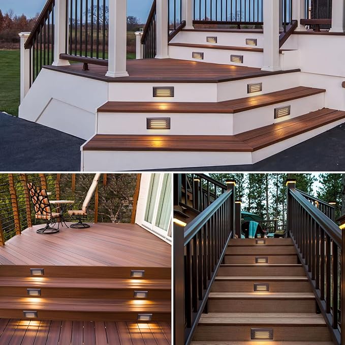 SUNVIE Low Voltage Step Lights Outdoor 5W LED Stair Lights - Image 7