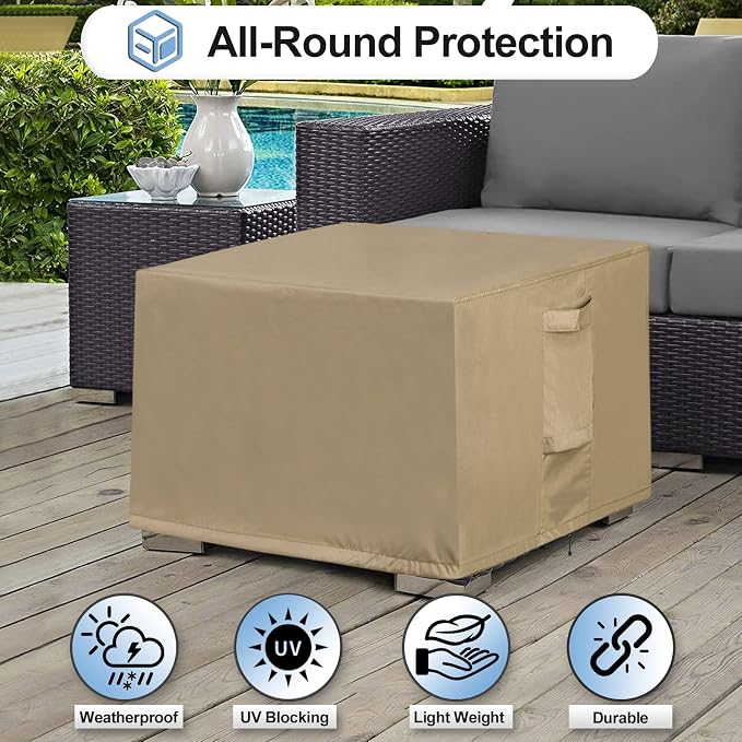 OutdoorLines Outdoor Waterproof Patio Ottoman Covers - Image 4