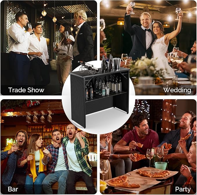 VINGLI 45" Commercial Grade Portable Bar Table - Image 6