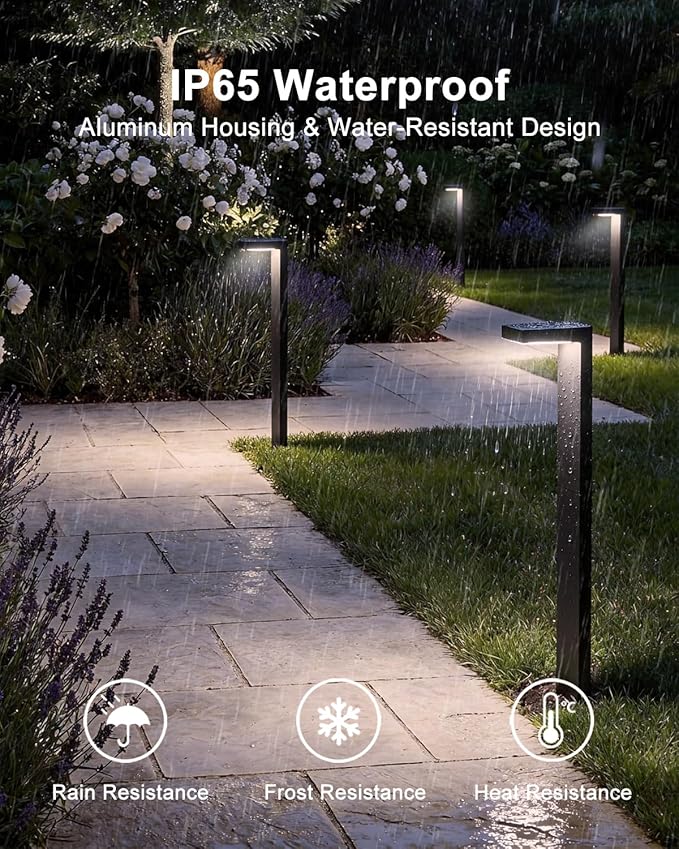 Low Voltage Landscape Lights, 6 Pack Outdoor LED Pathway Light, Wired Path - Image 2
