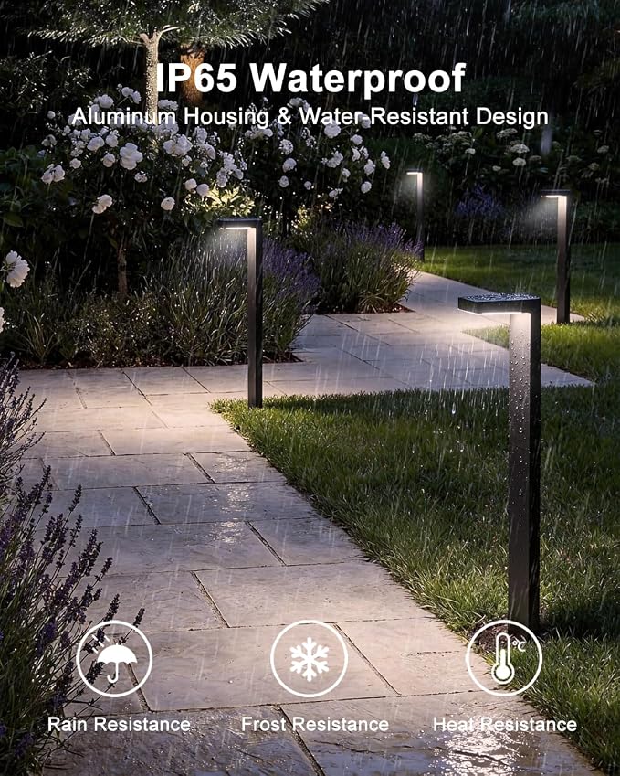 Low Voltage Landscape Lights, 8 Pack Outdoor LED Pathway Light, Wired Path - Image 2