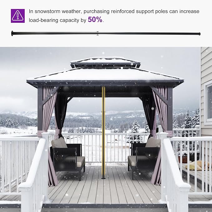 PURPLE LEAF 8'x10' Hardtop Gazebo - Image 9