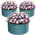 ZXZYHFTY Round Galvanized Raised Garden Bed kit, Round Large Metal Raised by ZXZYHFTY