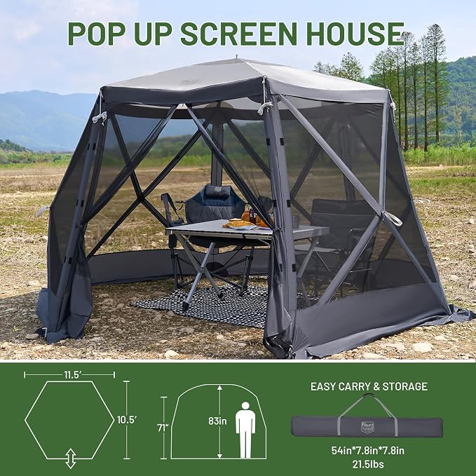 TIMBER RIDGE Easy Pop Up Gazebo Canopy Tent - Image 8