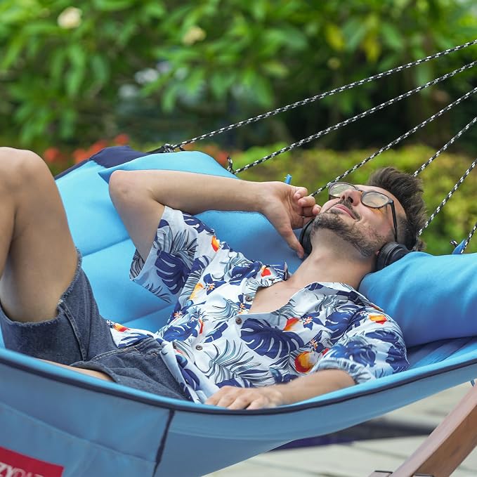 Lazy Daze Hammocks 12 FT Quilted Fabric Hammock - Image 7