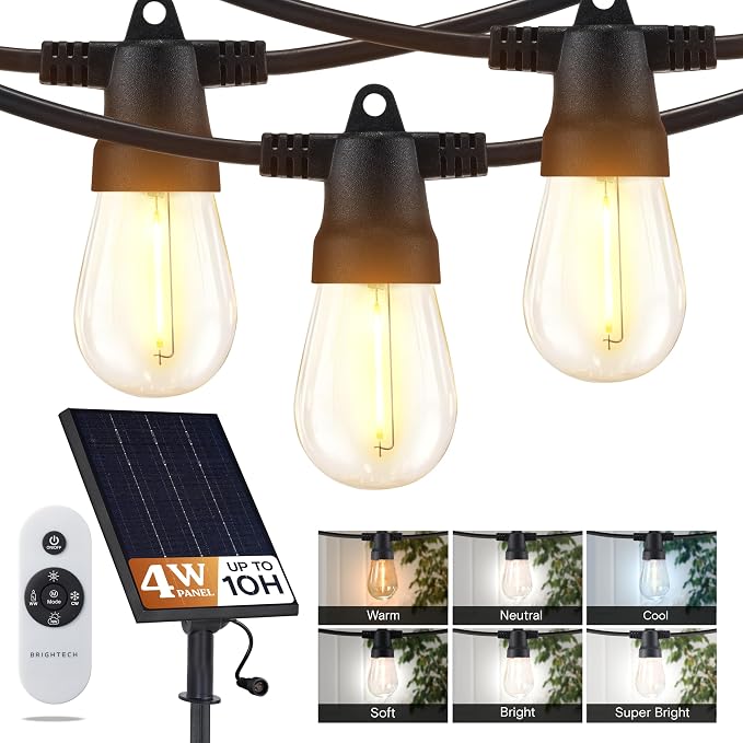 Brightech 48 FT Ambience Pro Outdoor Solar String Lights by Brightech