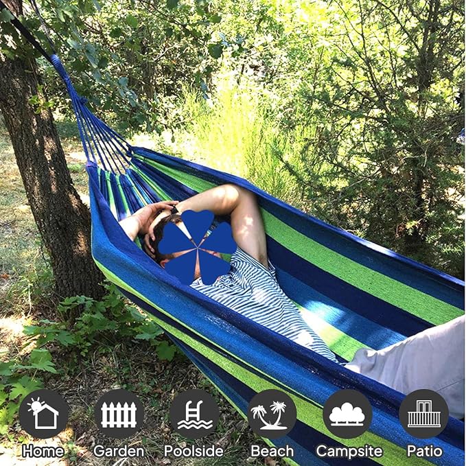 ANYOO Cotton Hammock Portable Camping Hammocks - Image 4