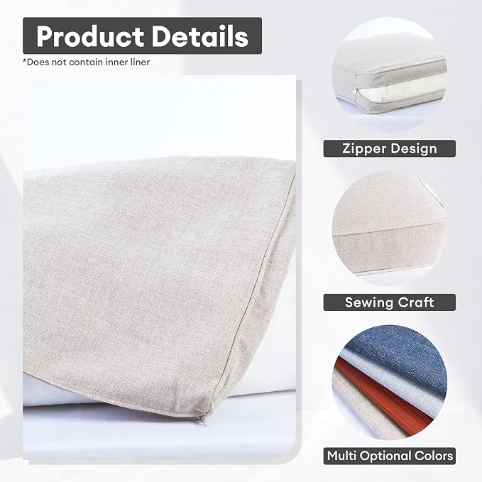 ovios Patio Cushion Covers, Waterproof Cushion Cover - Image 9
