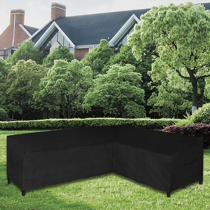 Easy-Going Patio L-Shaped Sectional Sofa Cover, Heavy Duty Garden Furniture - Image 2