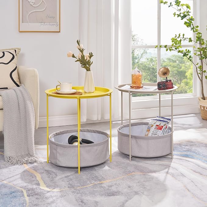 VECELO Round Side/End Table - Image 7