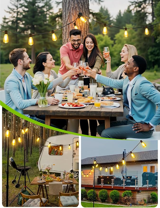 48FT Solar String Lights Outdoor - Image 8
