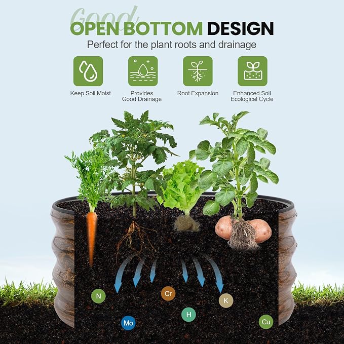 G GOOD GAIN Round Raised Garden Bed - Image 5
