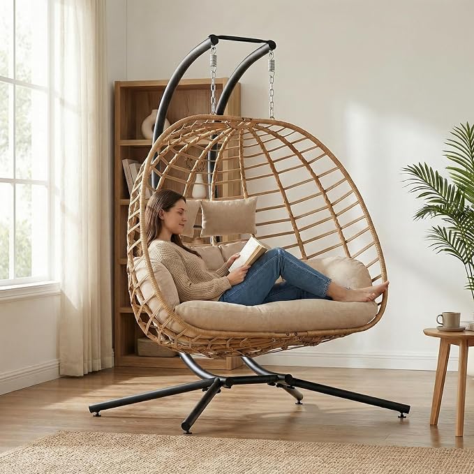 SWITTE Double Hanging Egg Chair - Image 7