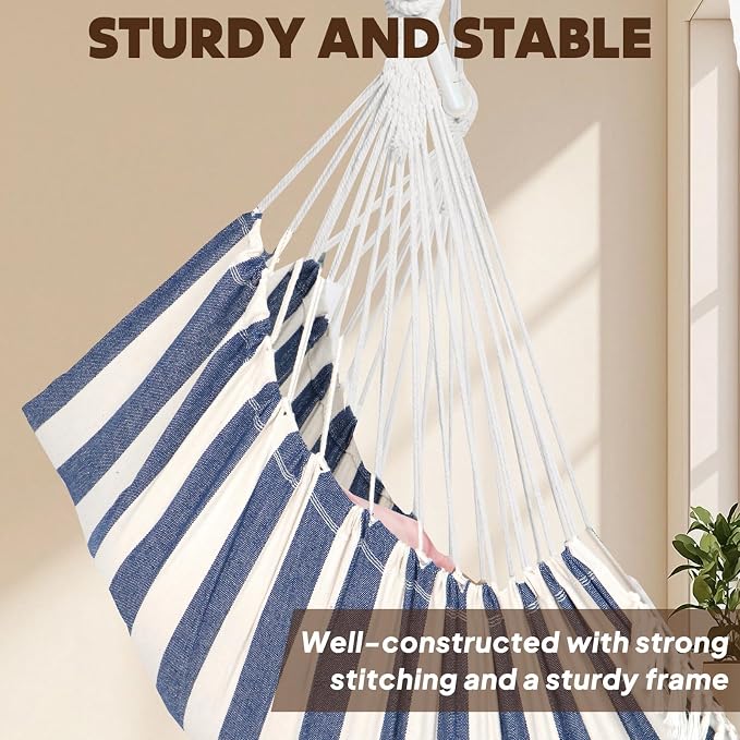 Chihee Hammock Chair Hanging Swing Max 500 Lbs 2 Cushions Included Metal - Image 5