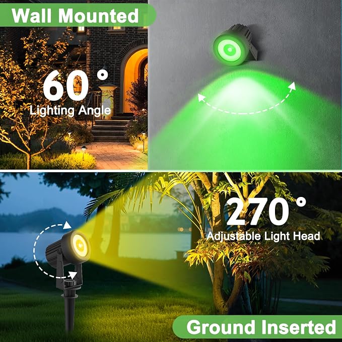 Solar Spotlights Outdoor Waterproof, RGB Landscape Spotlights, Christmas - Image 6