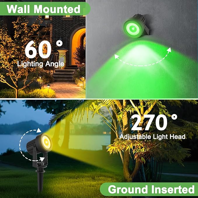 Solar Spotlights Outdoor Waterproof, RGB Landscape Spotlights, Christmas - Image 5