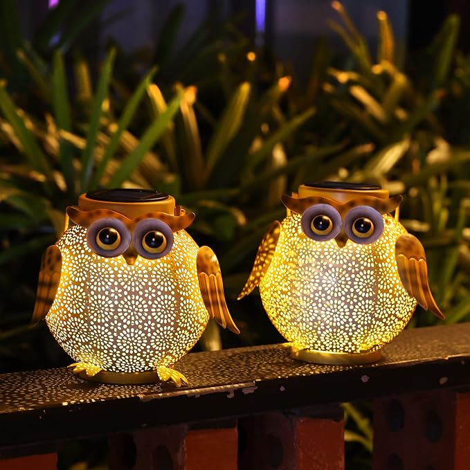 2 Pack Hanging Solar Lanterns - Image 2