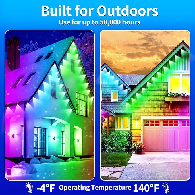 100FT Permanent Outdoor Lights Waterproof Smart LED RGB Light - Image 6