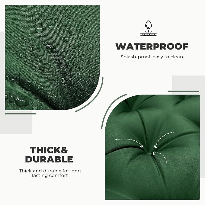 Porch Swing Cushions, Waterproof Swing Cushions Replacement - Image 3