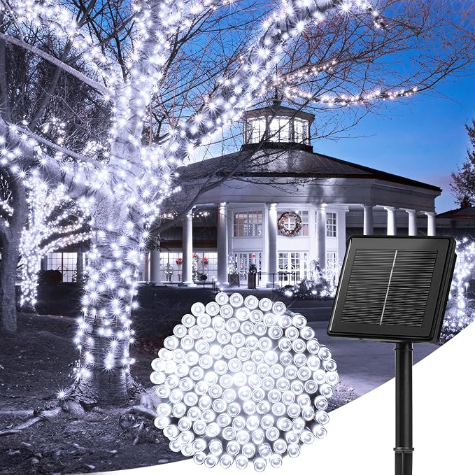 Minetom Solar String Lights Outdoor, Extra Long 72FT 200 LED Christmas String by Minetom