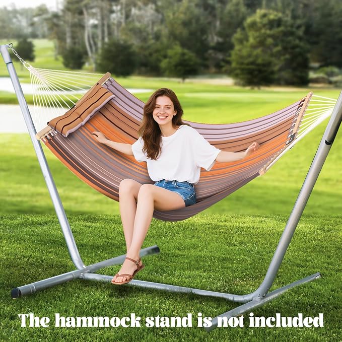 Tangkula 10.5FT Double Hammock, Heavy Duty Outdoor Hammock - Image 9