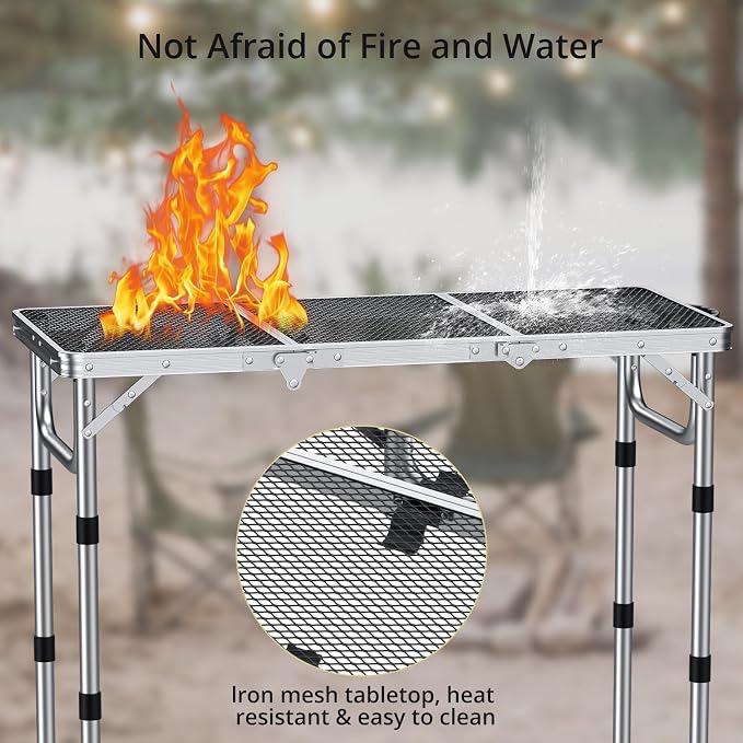 Anbte 3ft Folding Grill Table - Image 4