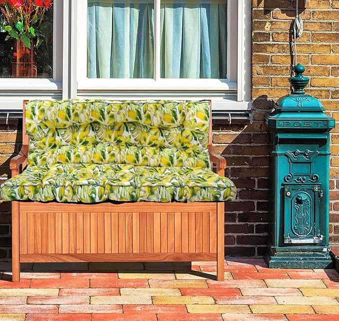 Waterproof Porch Swing Cushion Replacement, 2–3 Seat Swing Seat Cushion - Image 4