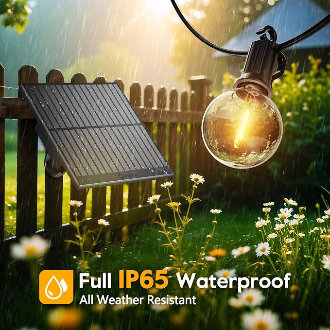 Minetom Solar Outdoor Lights - 108 FT Solar String Lights - Image 4