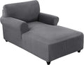 FantasDecor Chaise Lounge Cover Stretch Chair Lattice Slipcover by FantasDecor