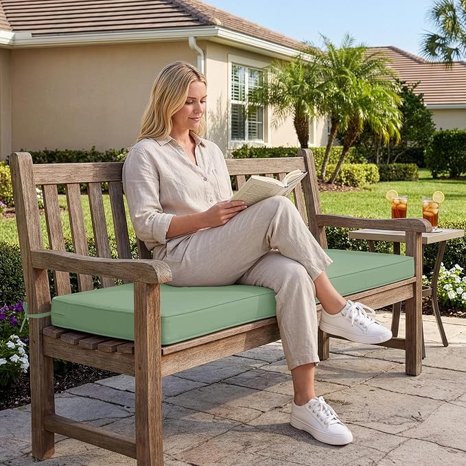 Outdoor Bench Cushion: Waterproof and Fade Resistant Patio Furniture Cushions - Image 2