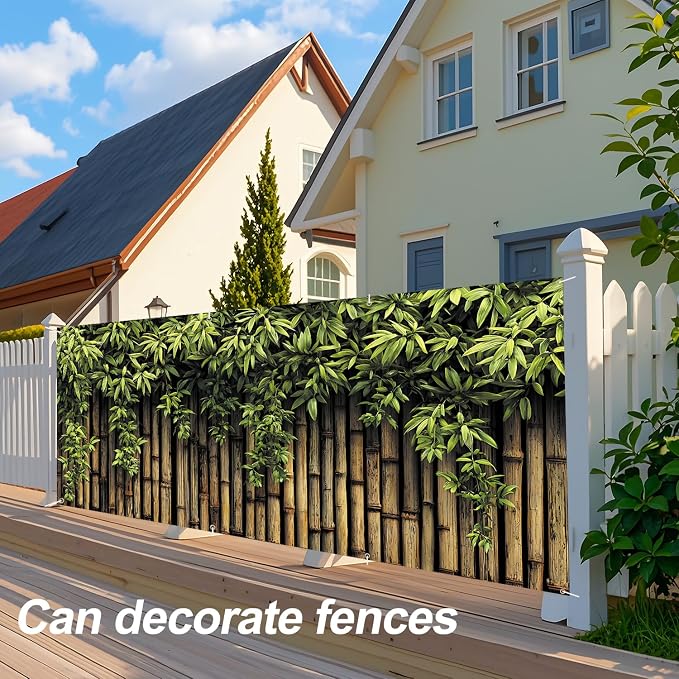 Bamboo Garden Garage Door Banner 6x13FT, Large Outdoor Nature Decoration - Image 5